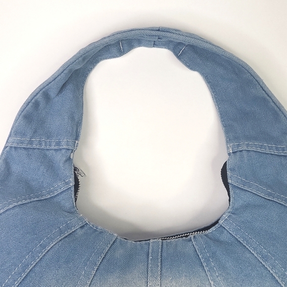 🪷3/$20🪷 Denim Hobo Bag Shoulder Purse New - Picture 5 of 8